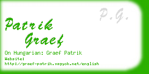 patrik graef business card